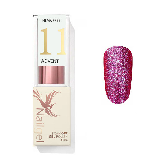 Advent 11 - Gellack 8 ml - Platin-Lila -