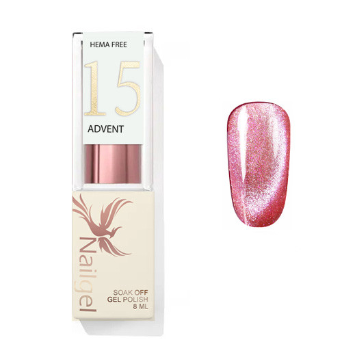 Advent 15 - Gellack 8 ml - Magnetisch Roségold -