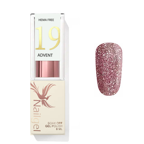 Advent 19 - Gellack 8 ml - Glitzerndes Flieder -