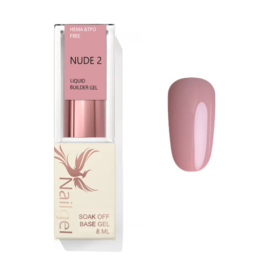 Liquid builder gel - NUDE 02 - 8 ml