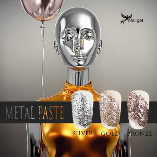 Metal Paste 3-teiliges Dekorgel-Set mit Geschenk-Gänseblümchen